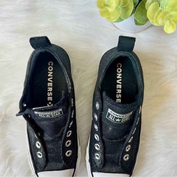 Converse Chuck Taylor All Star Lift Slip Black White Platform Sneakers Size 6.5 - Picture 5 of 11